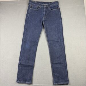 Levi's 514 Jeans Mens 32x34 Blue Straight Fit Dark Wash Denim Pants